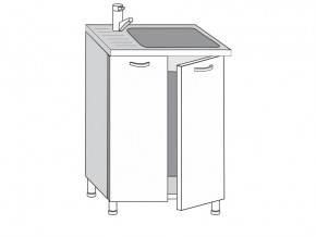 2.60.2мн Шкаф-стол на 600мм под накладную мойку с 2-мя дверцами в Среднеуральске - sredneuralsk.magazinmebel.ru | фото