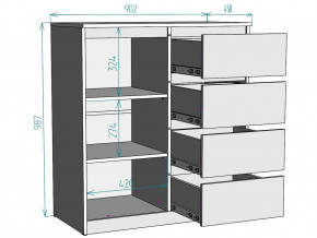 Комод Мальта K115 в Среднеуральске - sredneuralsk.magazinmebel.ru | фото - изображение 3