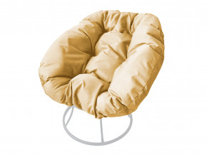 Кресло Пончик без ротанга бежевая подушка в Среднеуральске - sredneuralsk.magazinmebel.ru | фото