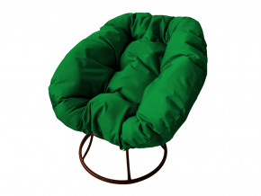 Кресло Пончик без ротанга зелёная подушка в Среднеуральске - sredneuralsk.magazinmebel.ru | фото