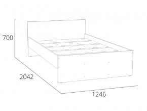 Кровать 1200 НМ 011.53-02 Симпл Белый Фасадный в Среднеуральске - sredneuralsk.magazinmebel.ru | фото - изображение 4