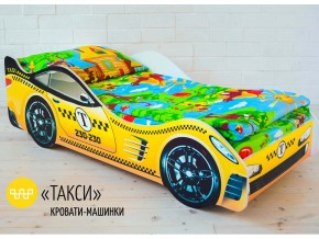 Кровать детская машина Такси в Среднеуральске - sredneuralsk.magazinmebel.ru | фото