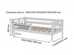 Кровать софа Аист-3 Классика белый 1600х800 мм в Среднеуральске - sredneuralsk.magazinmebel.ru | фото - изображение 2