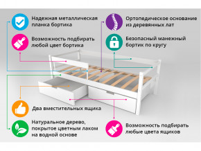 Кровать-тахта Svogen с ящиками и бортиком бежевый в Среднеуральске - sredneuralsk.magazinmebel.ru | фото - изображение 4