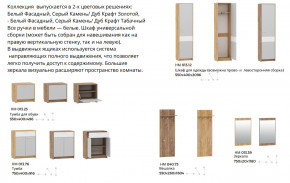 Прихожая Нортон Дуб Крафт Золотой/Серый Камень в Среднеуральске - sredneuralsk.magazinmebel.ru | фото - изображение 3